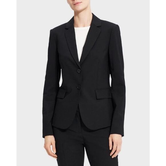 Theory Wool Tailor Black Blazer - Picture 1 of 9